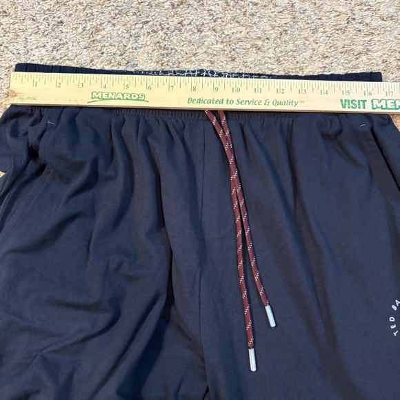 Ted Baker Navy Blue Sweatpants with Red Drawstring - Picture 9 of 10